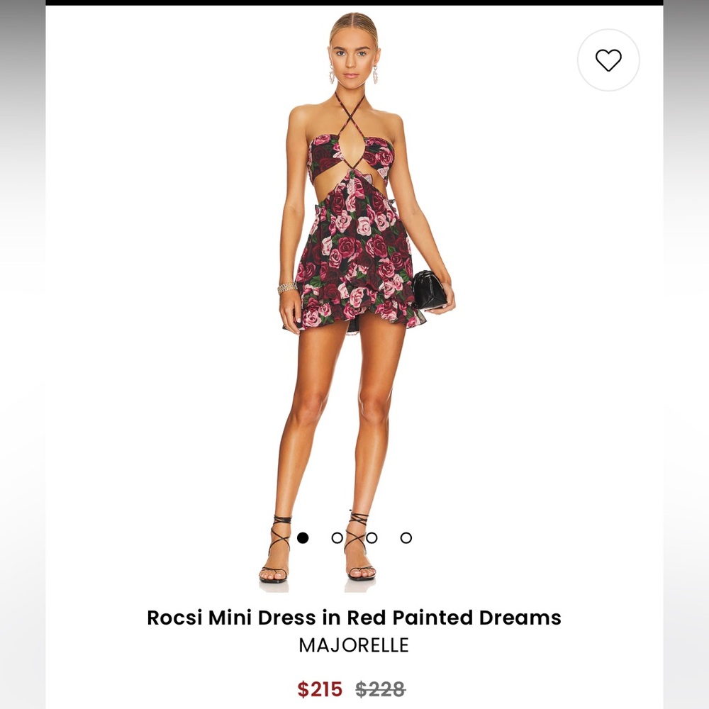 Majorelle Rocsi Mini Dress in Red Painted Dreams